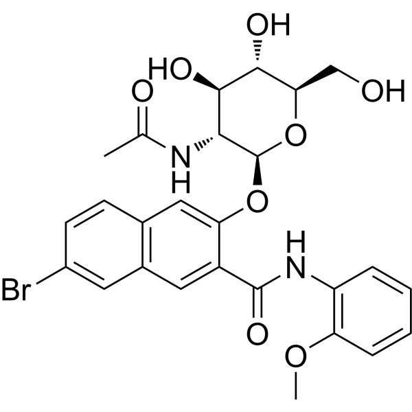 Naphthol AS-BI N-acetyl-β-D-glucosaminide 3395-37-7